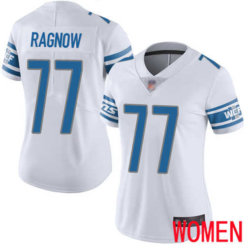 Detroit Lions Limited White Women Frank Ragnow Road Jersey NFL Football #77 Vapor Untouchable->women nfl jersey->Women Jersey